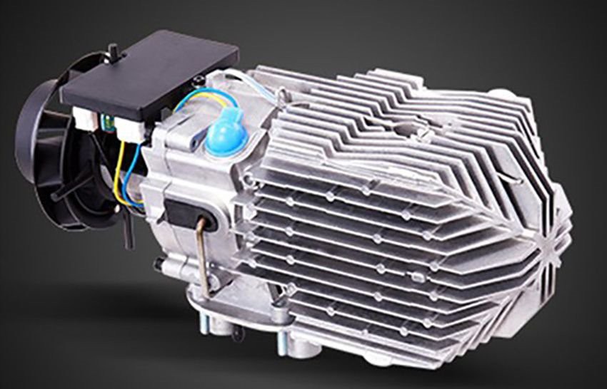 Detail of diesel heater